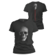 Εικόνα της T-shirt με τύπωμα "skull" μαύρο