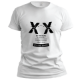 Εικόνα της T-shirt με τύπωμα "by the band" λευκό