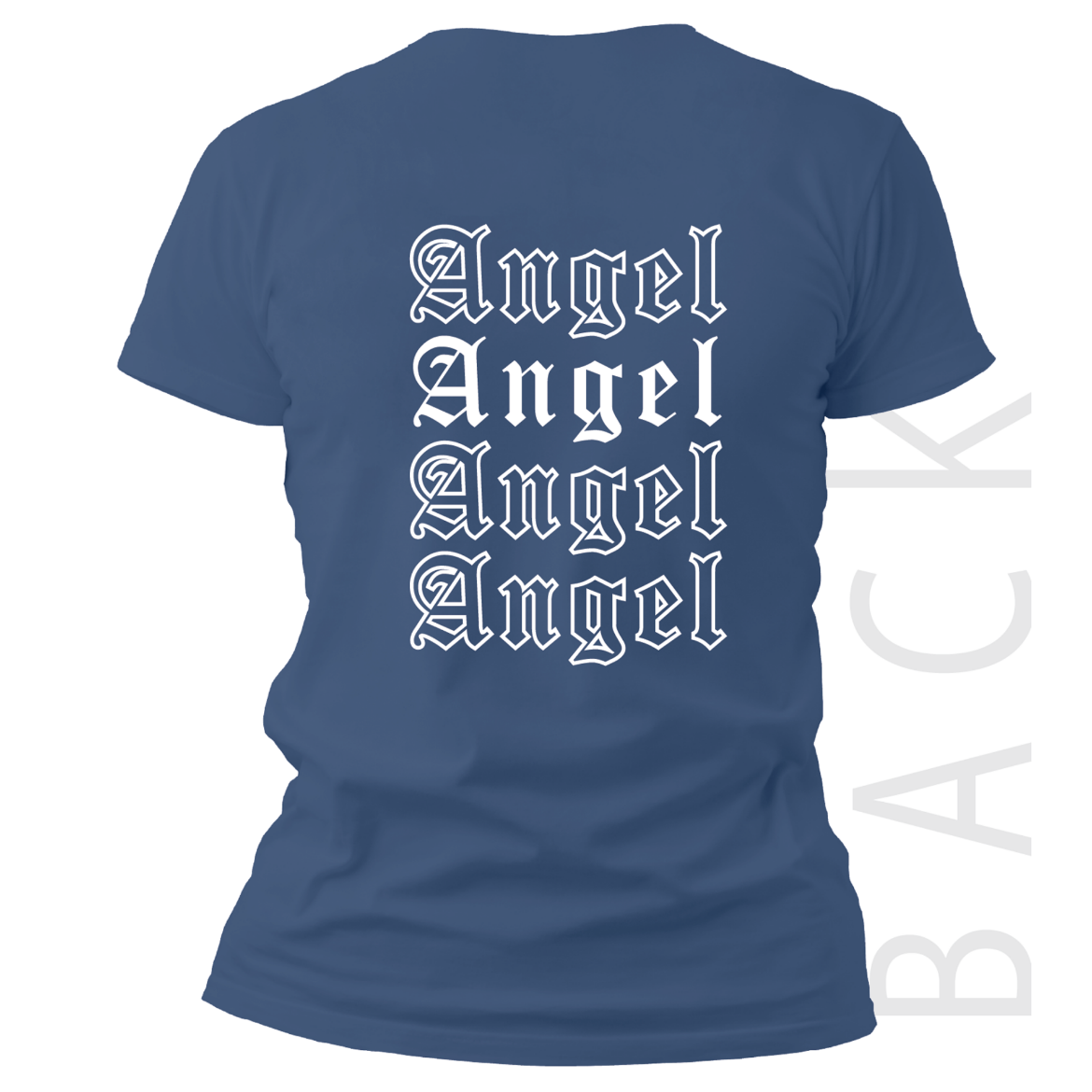 Εικόνα της T-shirt με τύπωμα "angel" μπλε