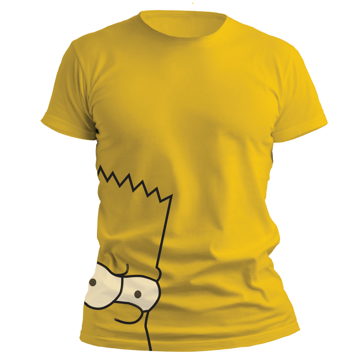 Εικόνα της T-shirt με τύπωμα "Bart Simpson" κίτρινο