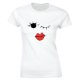 Εικόνα της Γυναικείο T-shirt με τύπωμα "Πρόσωπο" Λευκό
