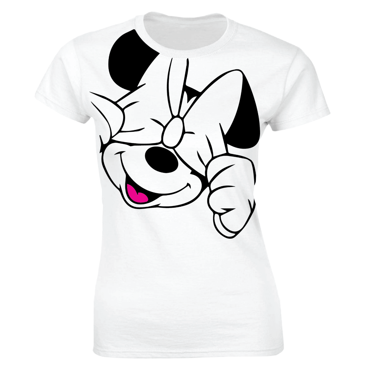 Εικόνα της Γυναικείο T-shirt με τύπωμα "Minnie Mouse" Λευκό