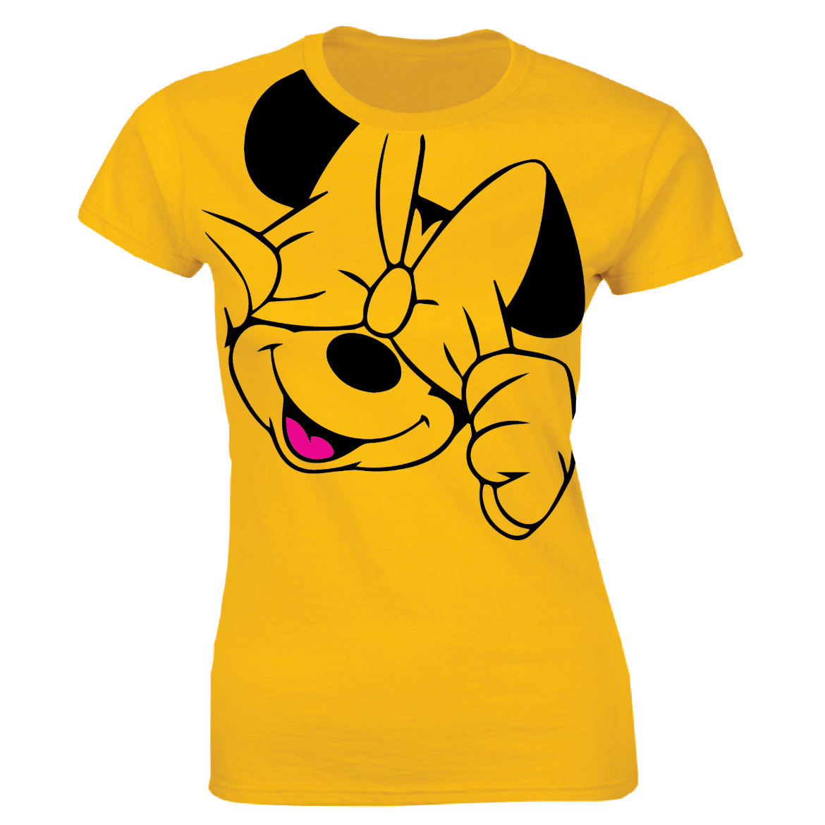 Εικόνα της Γυναικείο T-shirt με τύπωμα "Minnie Mouse" Κίτρινο