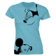 Εικόνα της Γυναικείο T-shirt με τύπωμα "Minnie Mickey Mouse" Τιρκουάζ