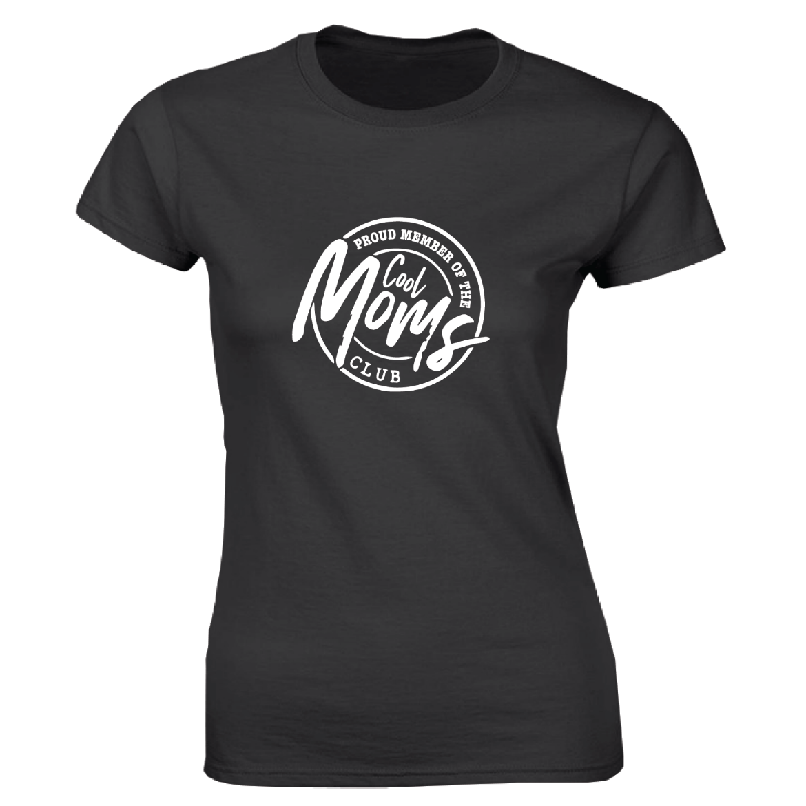 Εικόνα της Γυναικείο T-shirt με τύπωμα " Cool mom" Μαύρο