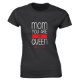 Εικόνα της Γυναικείο T-shirt με τύπωμα "Mom Queen" Μαύρο