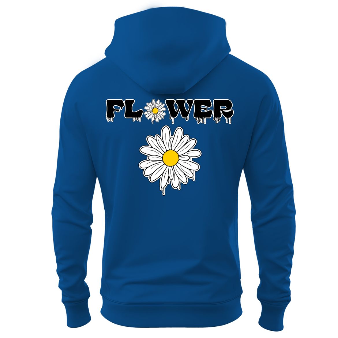 Εικόνα της Φούτερ με τύπωμα "Flower" μπλε