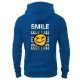 Εικόνα της Φούτερ με τύπωμα "Smile" μπλε