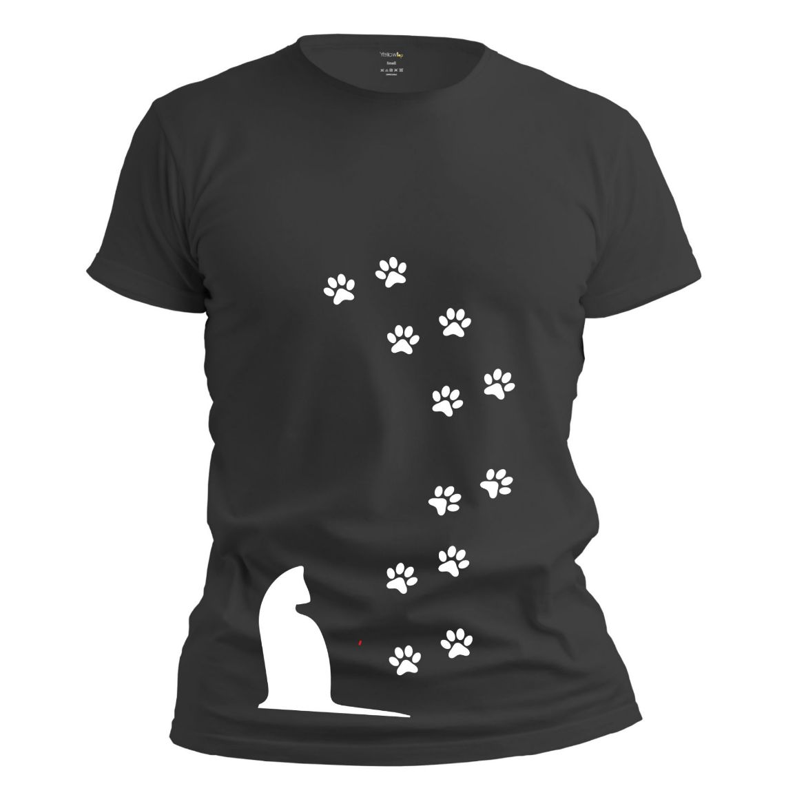 Εικόνα της T-shirt με τύπωμα "Cat prints"   