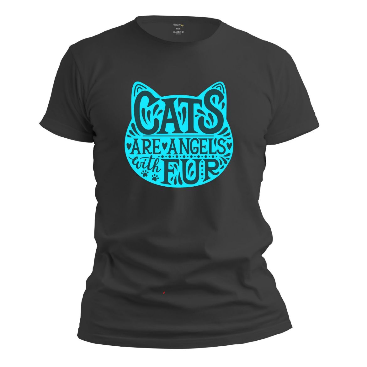 Εικόνα της T-shirt με τύπωμα "Cats are Angels with fur"   