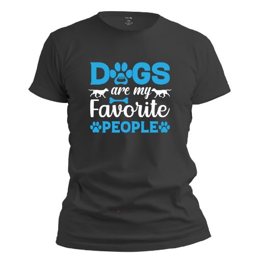 Εικόνα της T-shirt με τύπωμα  "Dogs are my favorite people"   