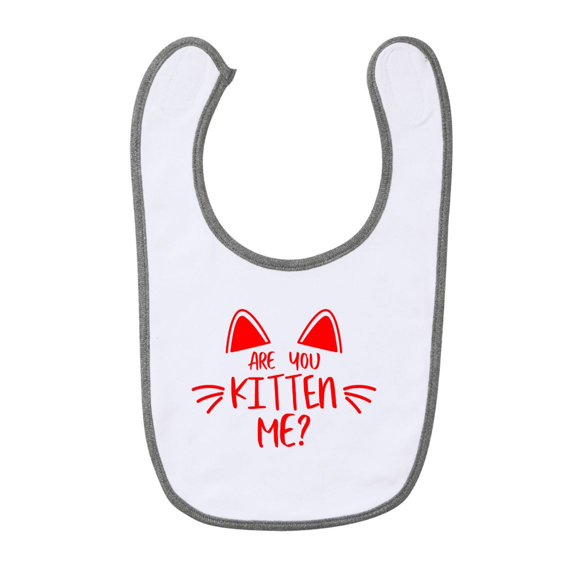 Εικόνα της Παιδική σαλιάρα με τύπωμα "Are you kitten me"