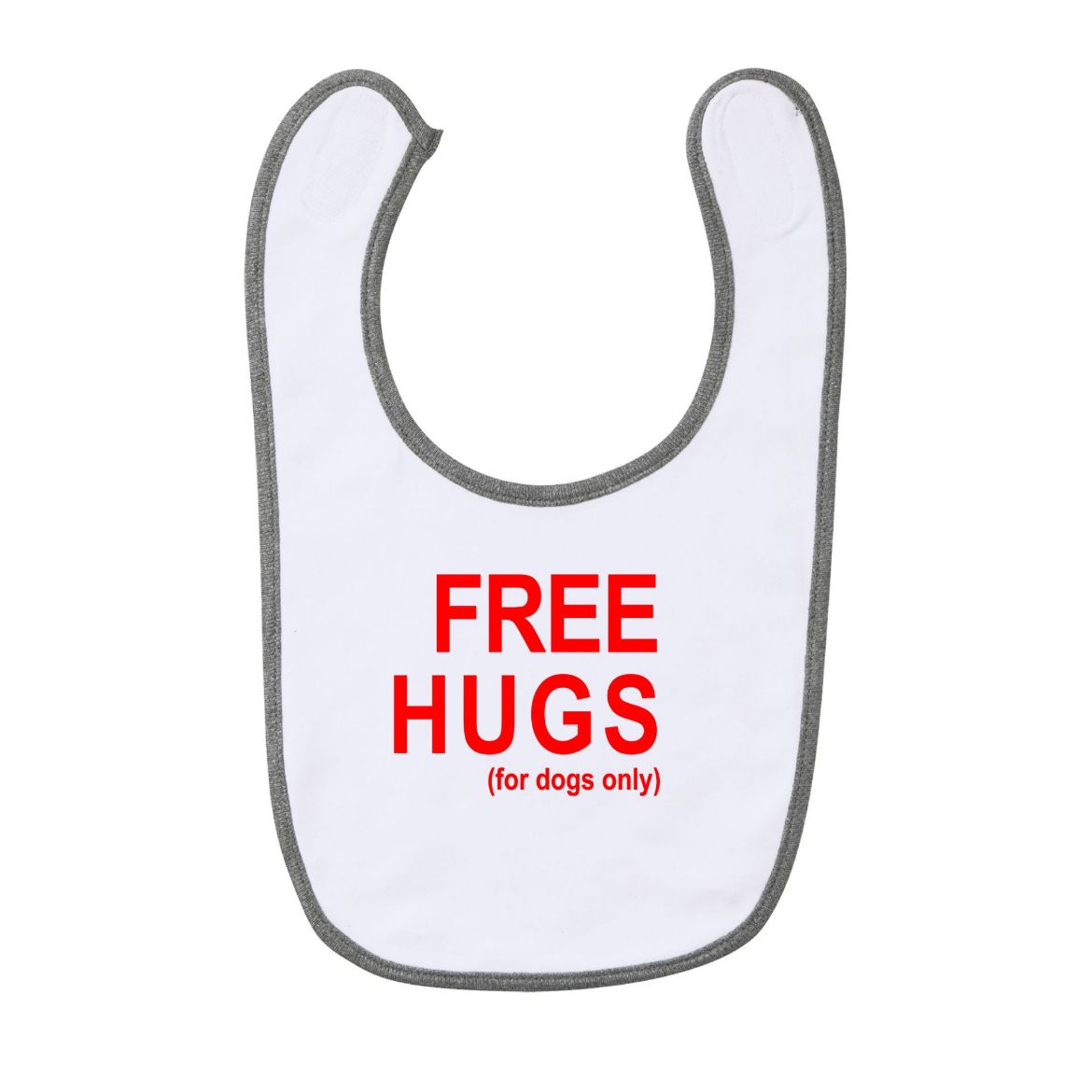 Εικόνα της Παιδική σαλιάρα με τύπωμα  "Free hugs"   