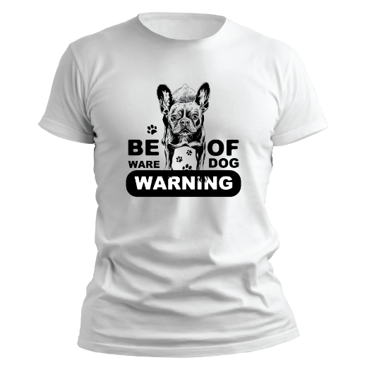 Εικόνα της T-shirt με τύπωμα   "Beware of dog"  