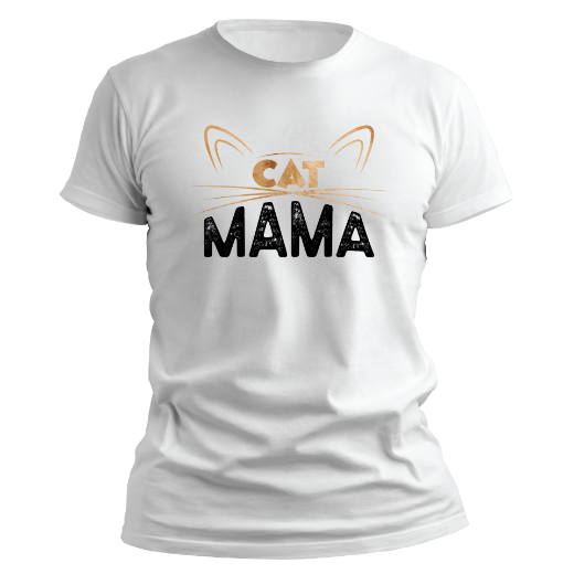 Εικόνα της T-shirt με τύπωμα "Cat mama"  