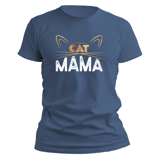 Εικόνα της T-shirt με τύπωμα "Cat mama"  