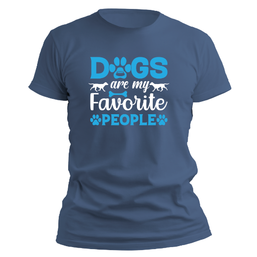 Εικόνα της T-shirt με τύπωμα  "Dogs are my favorite people"   