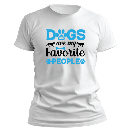 Εικόνα της T-shirt με τύπωμα  "Dogs are my favorite people"   