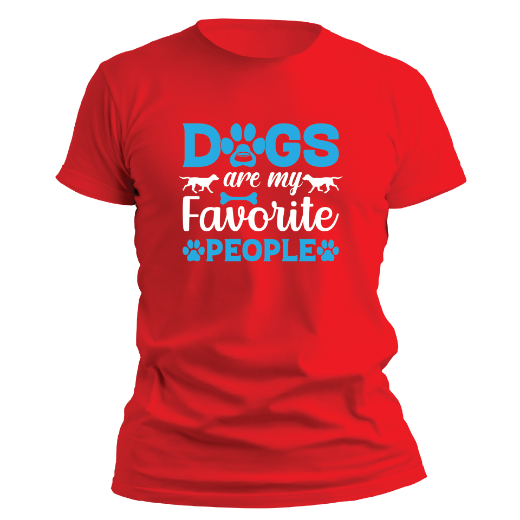 Εικόνα της T-shirt με τύπωμα  "Dogs are my favorite people"   