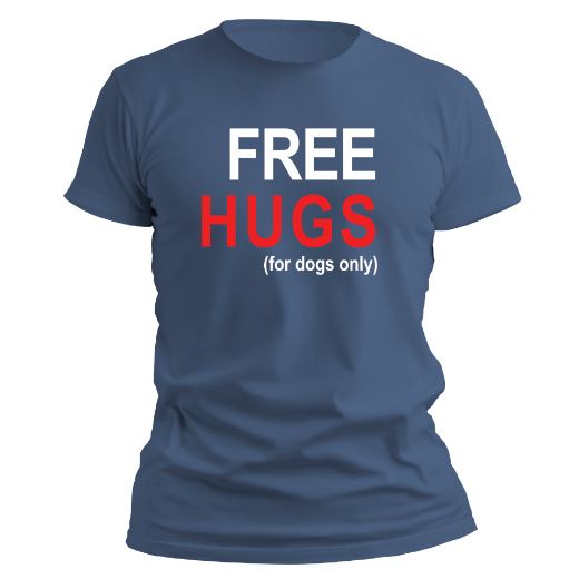 Εικόνα της T-shirt με τύπωμα   "Free hugs"      