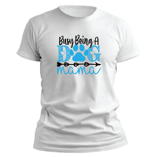 Εικόνα της T-shirt με τύπωμα  "Busy dog mama"    