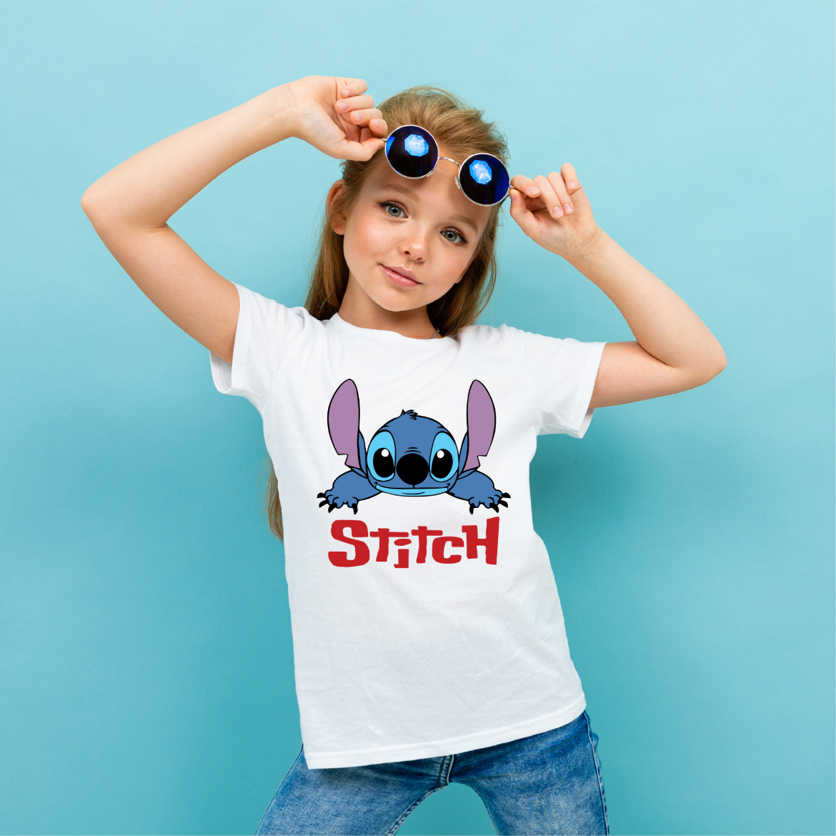 Εικόνα της Παιδικό t-shirt με τύπωμα "Stitch"