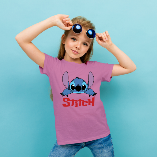 Εικόνα της Παιδικό t-shirt με τύπωμα "Stitch"