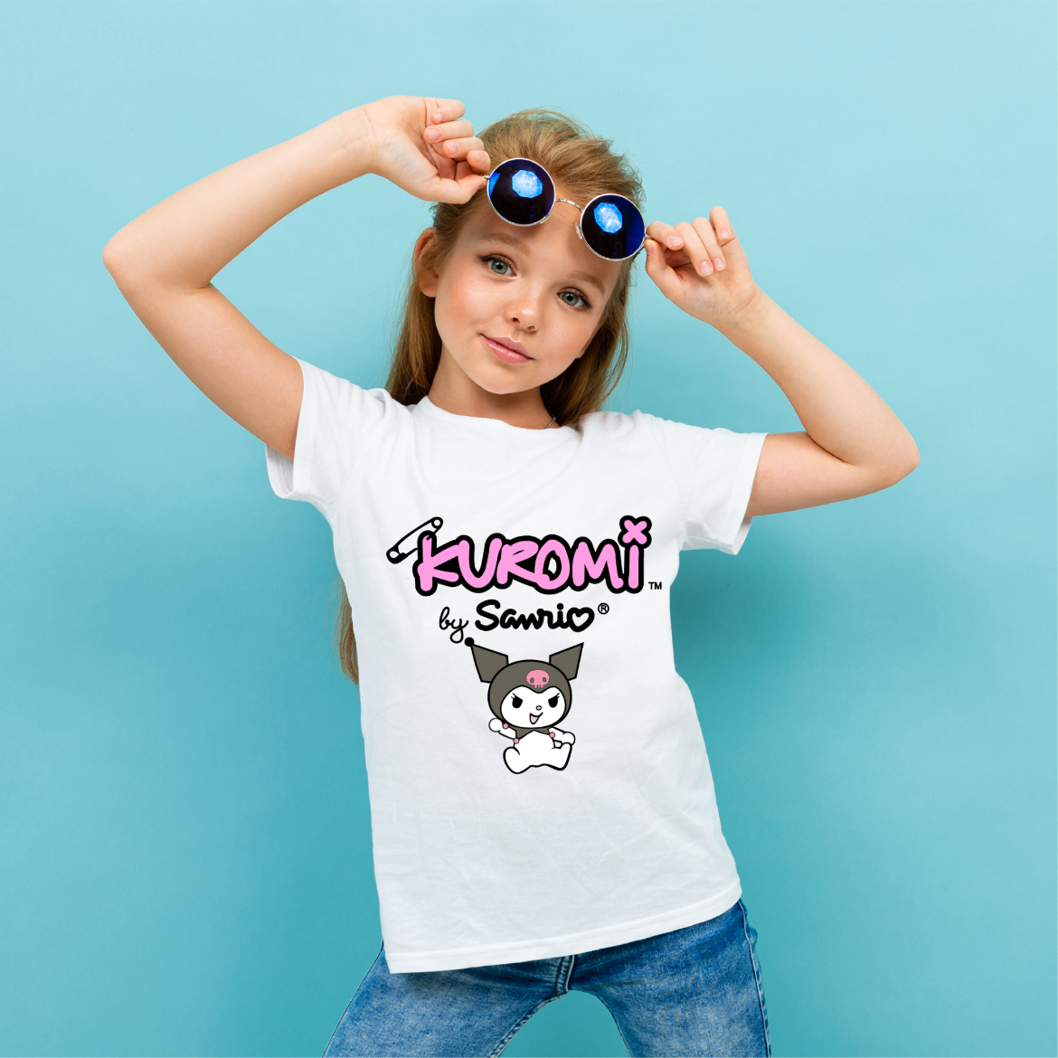 Εικόνα της Παιδικό t-shirt με τύπωμα "Kuromi"