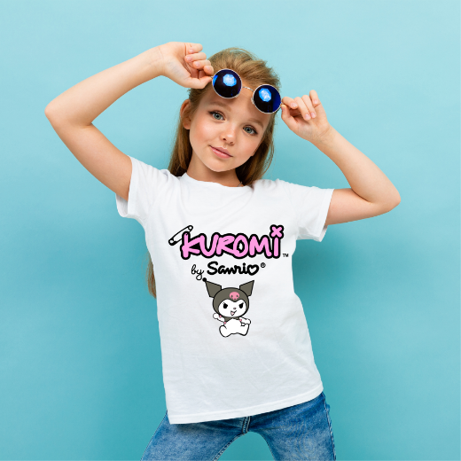 Εικόνα της Παιδικό t-shirt με τύπωμα "Kuromi"