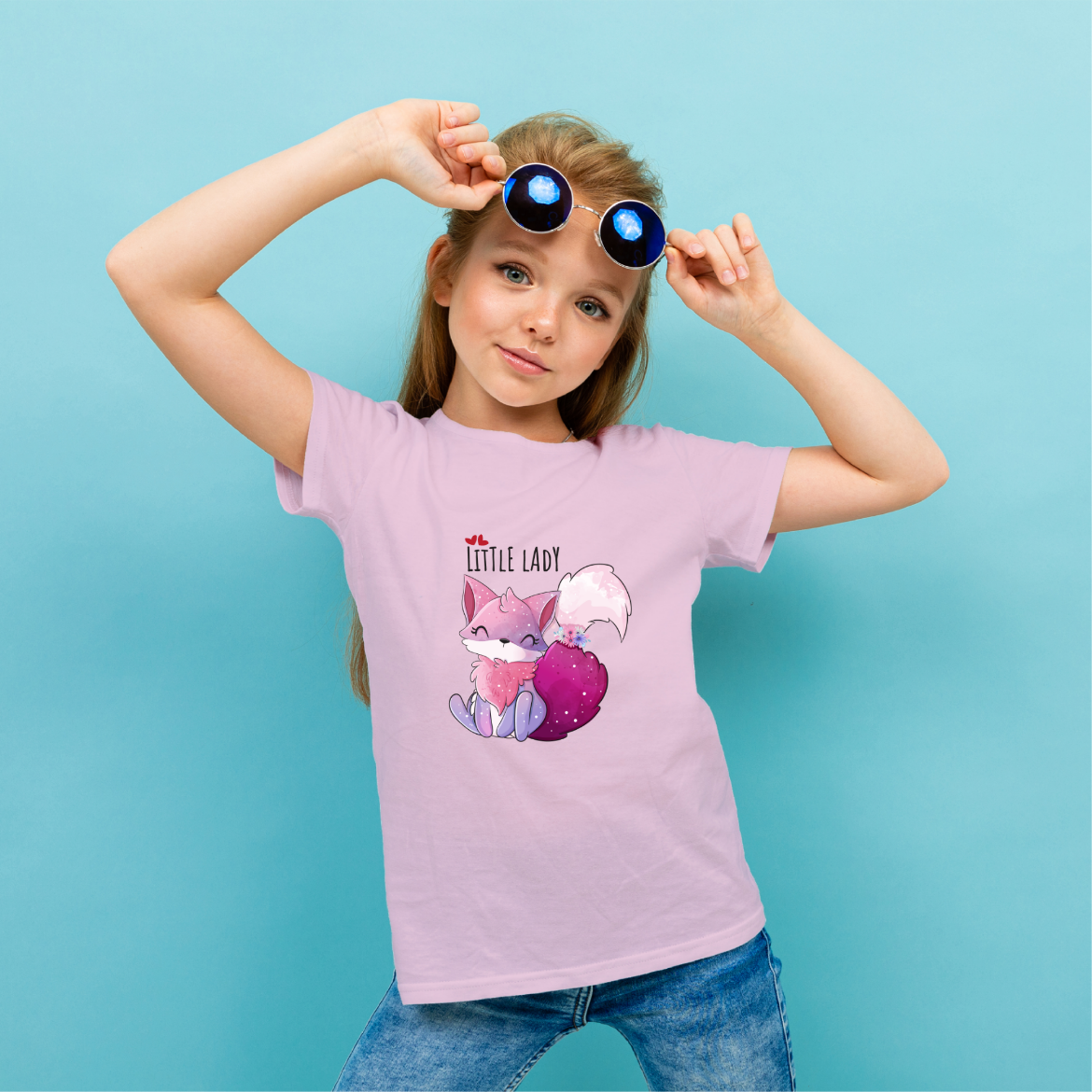 Εικόνα της Παιδικό t-shirt με τύπωμα "Little Lady"