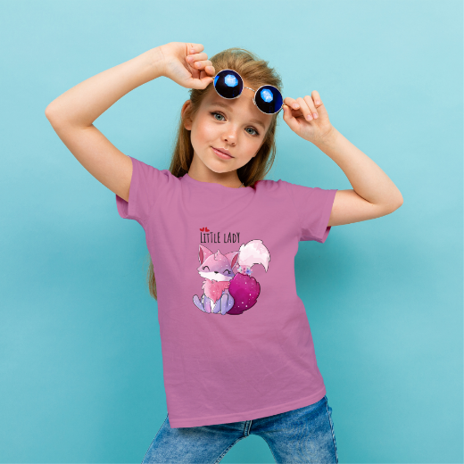 Εικόνα της Παιδικό t-shirt με τύπωμα "Little Lady"