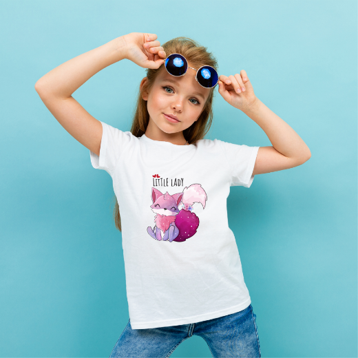 Εικόνα της Παιδικό t-shirt με τύπωμα "Little Lady"