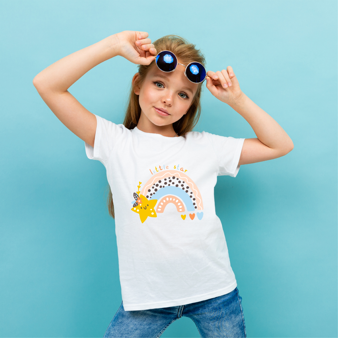 Εικόνα της Παιδικό t-shirt με τύπωμα "Little Star"