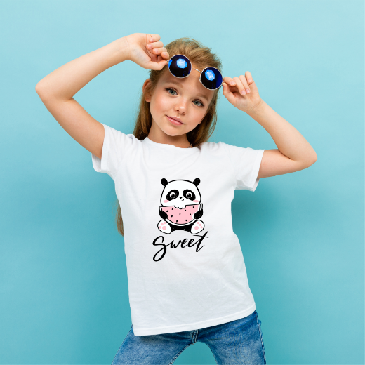 Εικόνα της Παιδικό t-shirt με τύπωμα "Sweet Panda"  