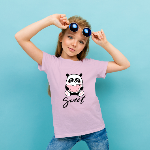 Εικόνα της Παιδικό t-shirt με τύπωμα "Sweet Panda"  