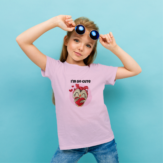 Εικόνα της Παιδικό t-shirt με τύπωμα "I'm so cute"