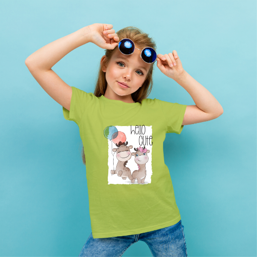 Εικόνα της Παιδικό t-shirt με τύπωμα  "Hello cute"