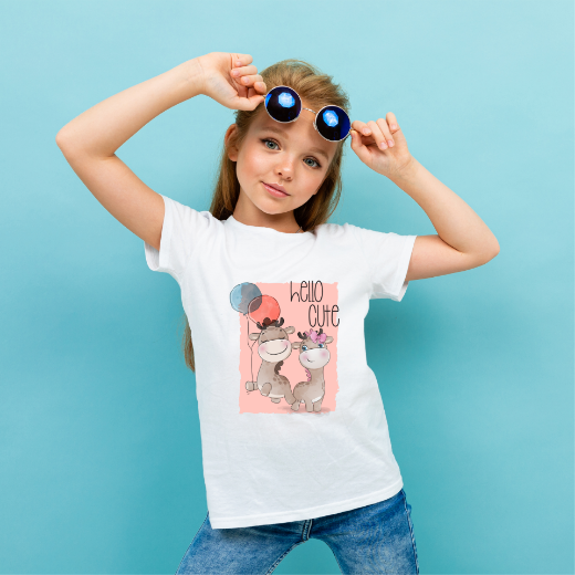 Εικόνα της Παιδικό t-shirt με τύπωμα  "Hello cute"