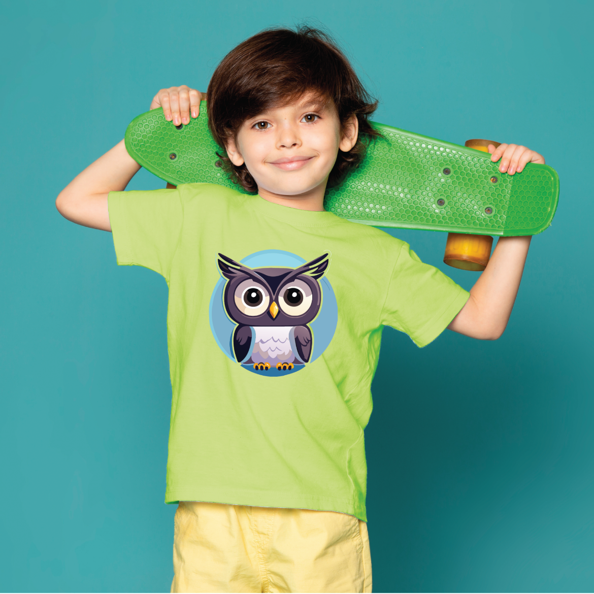 Εικόνα της Παιδικό t-shirt με τύπωμα  "Owl"