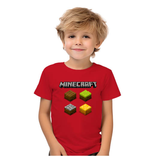 Εικόνα της Παιδικό t-shirt με τύπωμα  "Minecraft"