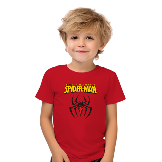 Εικόνα της Παιδικό t-shirt με τύπωμα  "Spiderman"