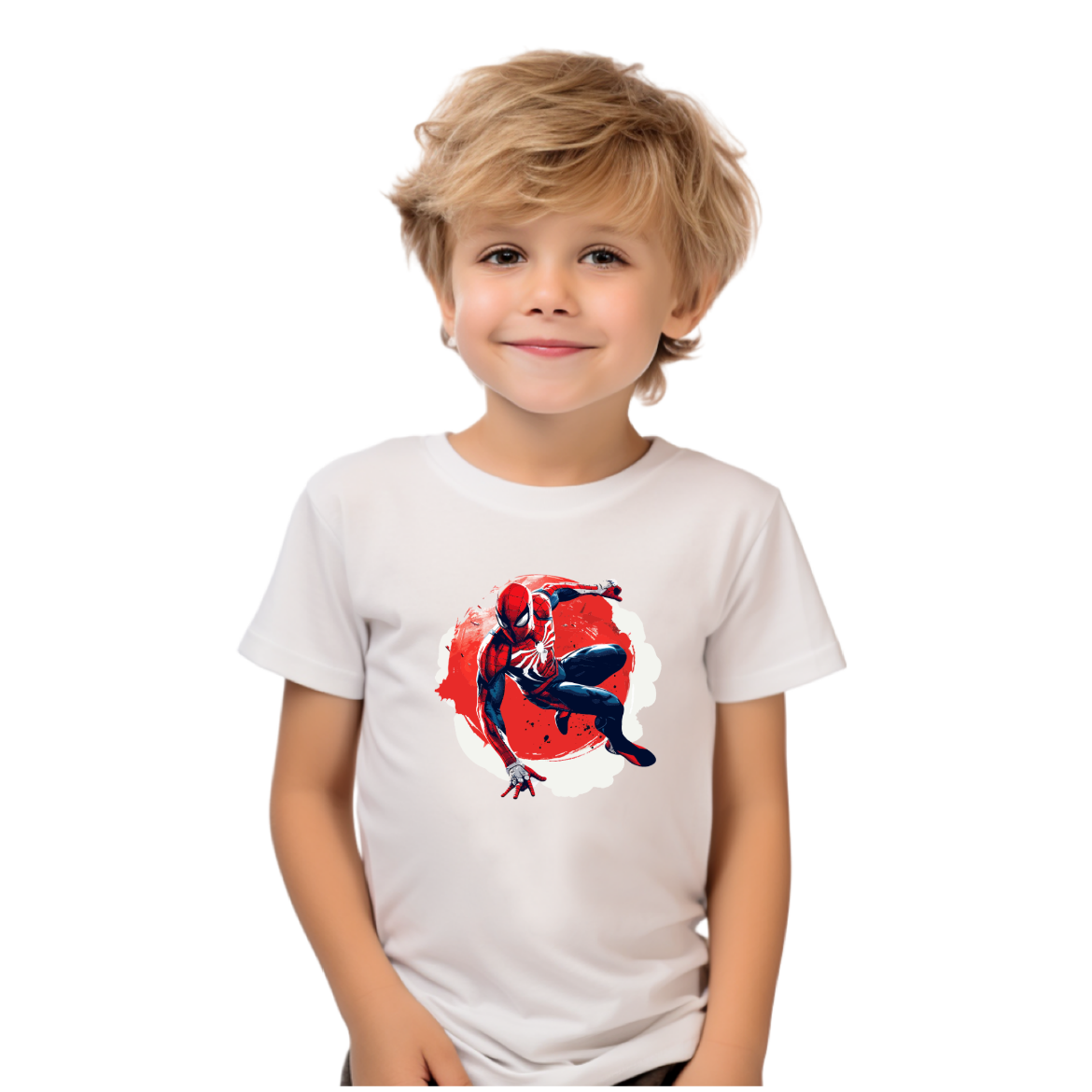 Εικόνα της Παιδικό t-shirt με τύπωμα  "Spiderman"