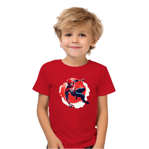 Εικόνα της Παιδικό t-shirt με τύπωμα  "Spiderman"