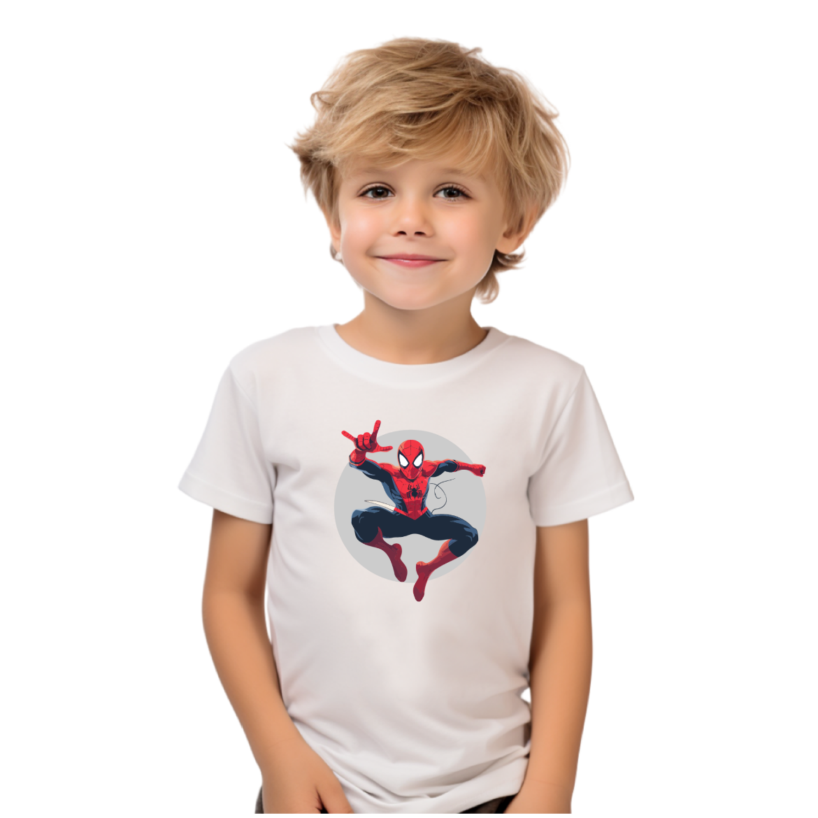 Εικόνα της Παιδικό t-shirt με τύπωμα  "Spiderman"