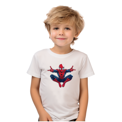 Εικόνα της Παιδικό t-shirt με τύπωμα  "Spiderman"