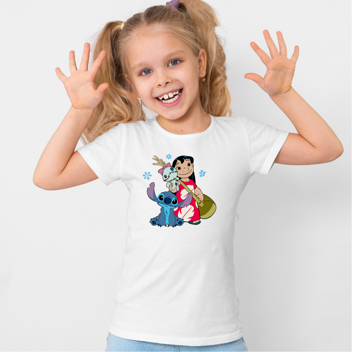 Εικόνα της Παιδικό t-shirt με τύπωμα  "Lilo and Stitch"