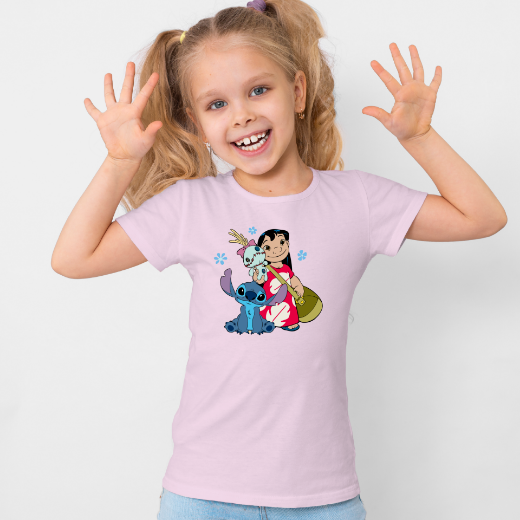 Εικόνα της Παιδικό t-shirt με τύπωμα  "Lilo and Stitch"