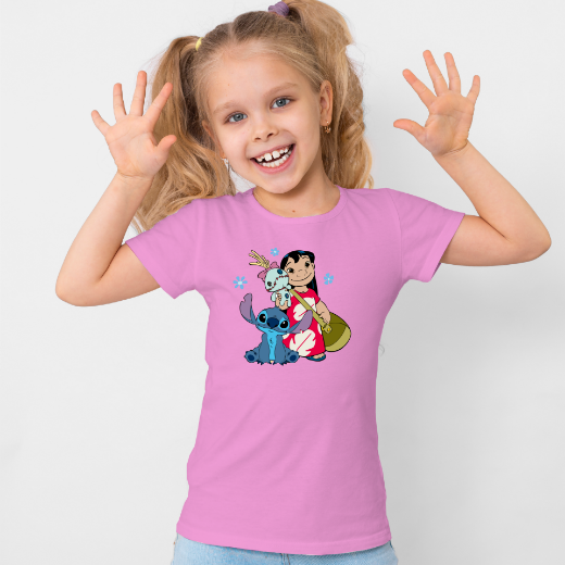 Εικόνα της Παιδικό t-shirt με τύπωμα  "Lilo and Stitch"