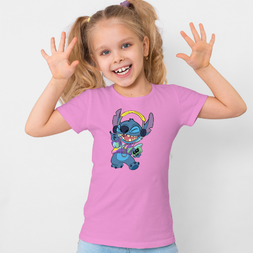 Εικόνα της Παιδικό t-shirt με τύπωμα    "Stitch"