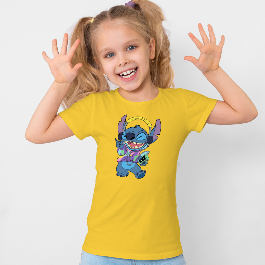 Εικόνα της Παιδικό t-shirt με τύπωμα    "Stitch"